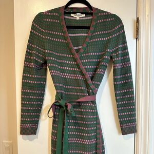 Diane Von Furstenberg Long Sleeve Sweater Dress